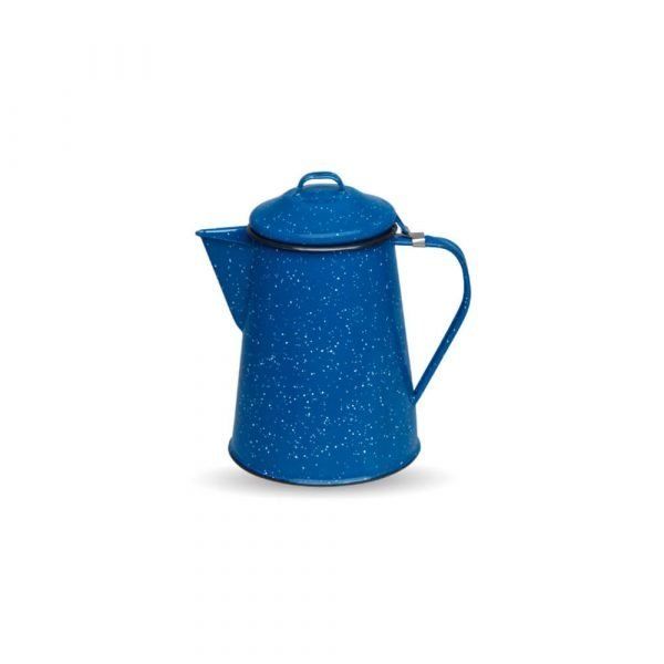 Cafetera chica 600 ml - Peltre color azul - Santa Anita